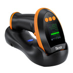 Tera Barcode Scanner Wireless with Screen: Pro Version 1D 2D QR with Setting Keypad Charging Cradle Works with Bluetooth 2.4G Wireless USB Wired