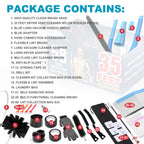 Sealegend 58-Pieces 35-Feet Dryer Vent Cleaner Kit, Dryer Cleaning Tools