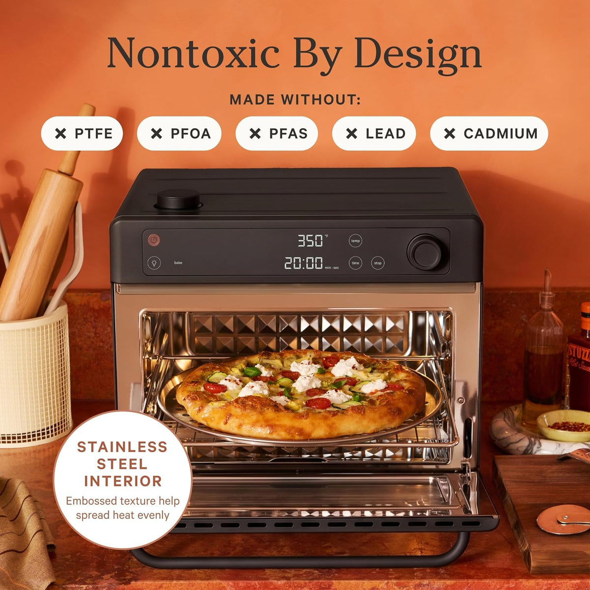 Our Place Wonder Oven, 6-in-1 Air Fryer & Toaster Oven, 2-Rack, 13 Qt