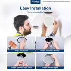Amico 12 Pack 7 Inch 5CCT Ultra-Thin LED Canless Recessed Ceiling Downlight