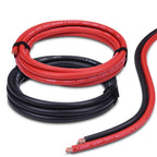 4 Gauge Battery Cable, 10FT Red + 10FT Black 4 AWG Pure Copper Wire Welding Cable, for Automotive, Battery, Solar and Generator, Standard USA OFC Wire