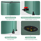 Collapsible Rain Barrel Water Storage Containers 53 Gallon