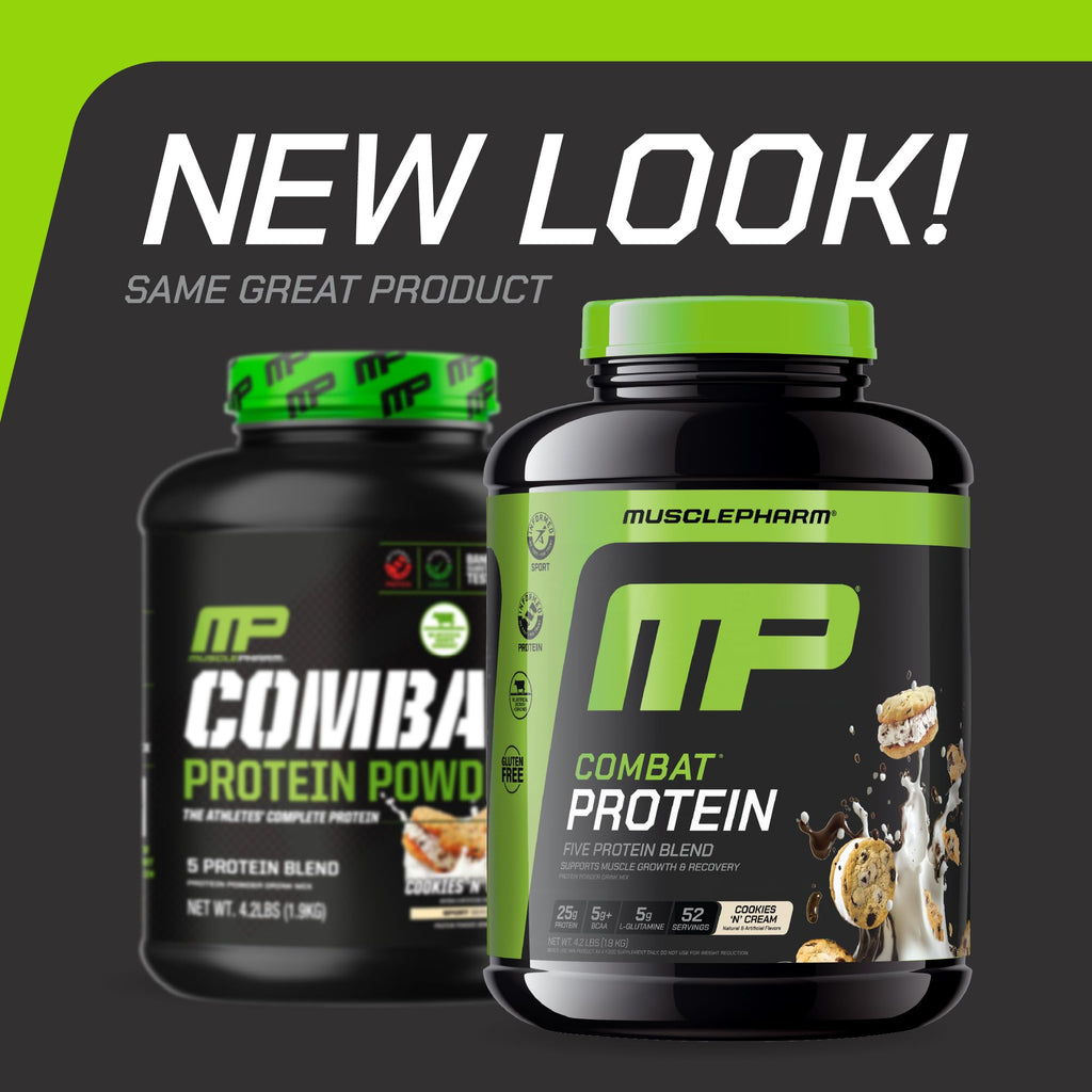 Muscle Pharm Combat Protein Powder | Cookies N Cream - 4.2 lb