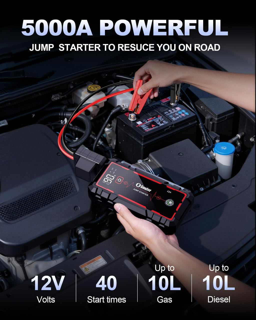 Jump Starter Battery Jumper Starter Portable Car Battery Jump Starter 5000A