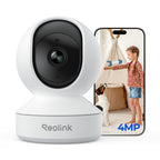 REOLINK 4MP 2K Indoor Camera E1, Plug-in WiFi 6 Security Camera