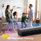 RIOWOIS 17" Sound Bar, Home Theater Surround Sound System for TV
