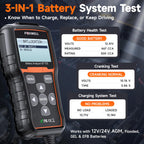 FOXWELL BT705 Car Battery Tester 24V 12V, Alternator and Load Tester