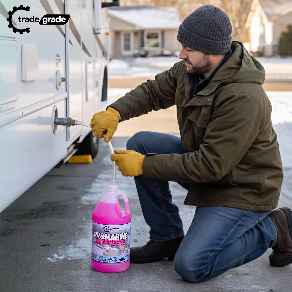 Premium Blend RV Antifreeze for Winterizing – Marine Antifreeze -60°F Freezing Point Protection, 4 Gallon (4-Pack) – Pink Winterizing Fluid for Boats