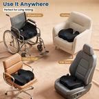BlissTrends Memory Foam Seat Cushion for Car Seat & Office Chair, Black