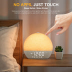 Sunrise Alarm Clock White Noise Machine with Bluetooth Speaker,Khaki