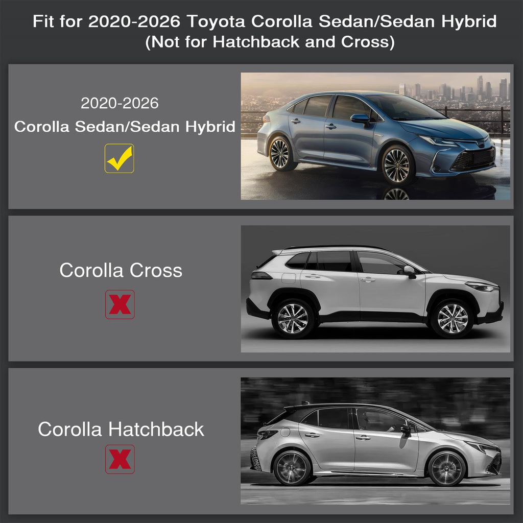 KARPAL Floor Mats for 2020-2027 Toyota Corolla Sedan & Hybrid