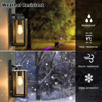 Outdoor Wall Light Fixtures, Modern Black Exterior Wall Lanterns