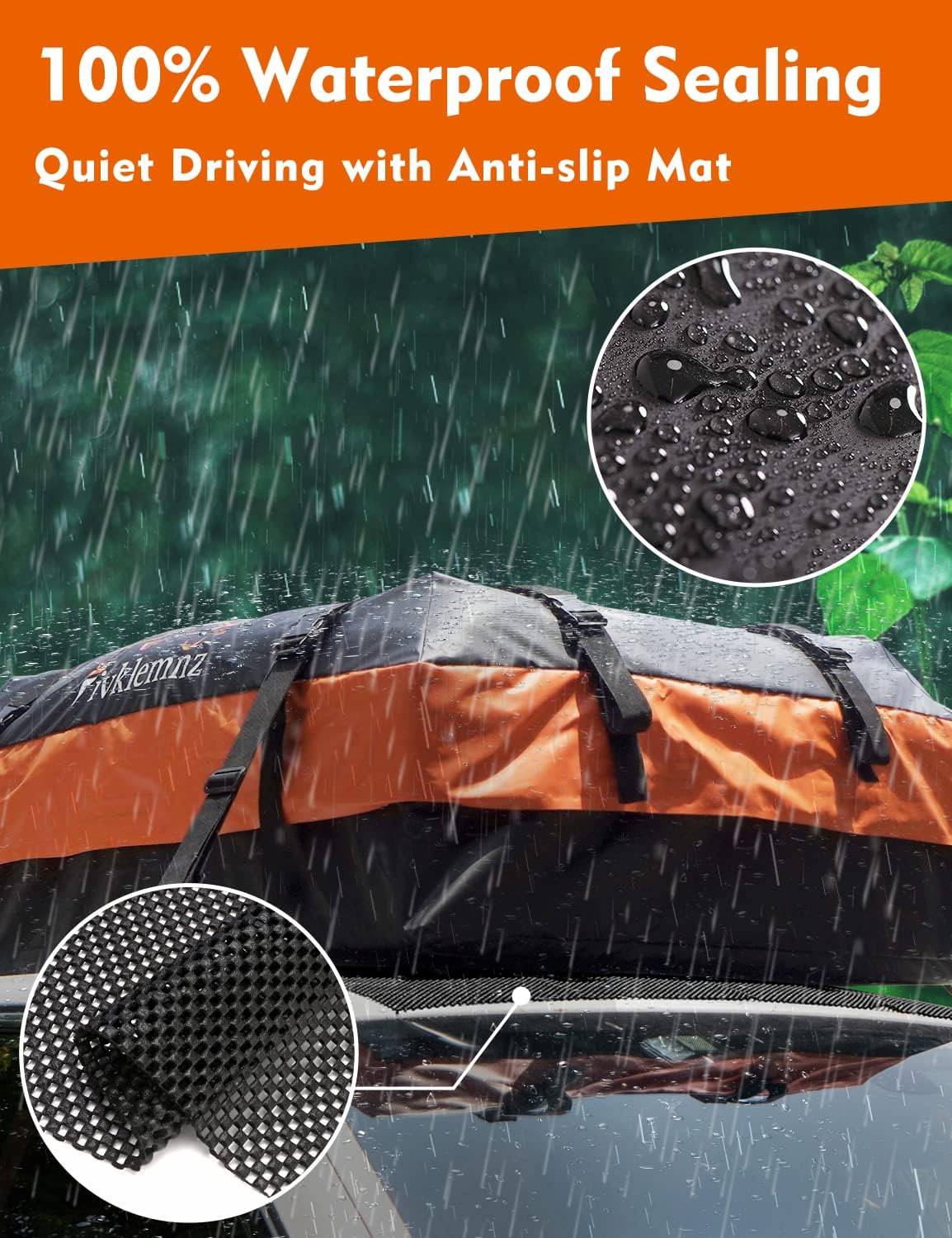 21 Cubic Rooftop Cargo Carrier Waterproof Soft Car Roof Bag
