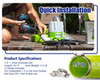 Green Expert 1/3HP Submersible Sump Pump Kit with 25FT Lay-Flat Discharge Hose, Pump with Hose, Water Sensor Automatic/Manual Low Water Drain Pump