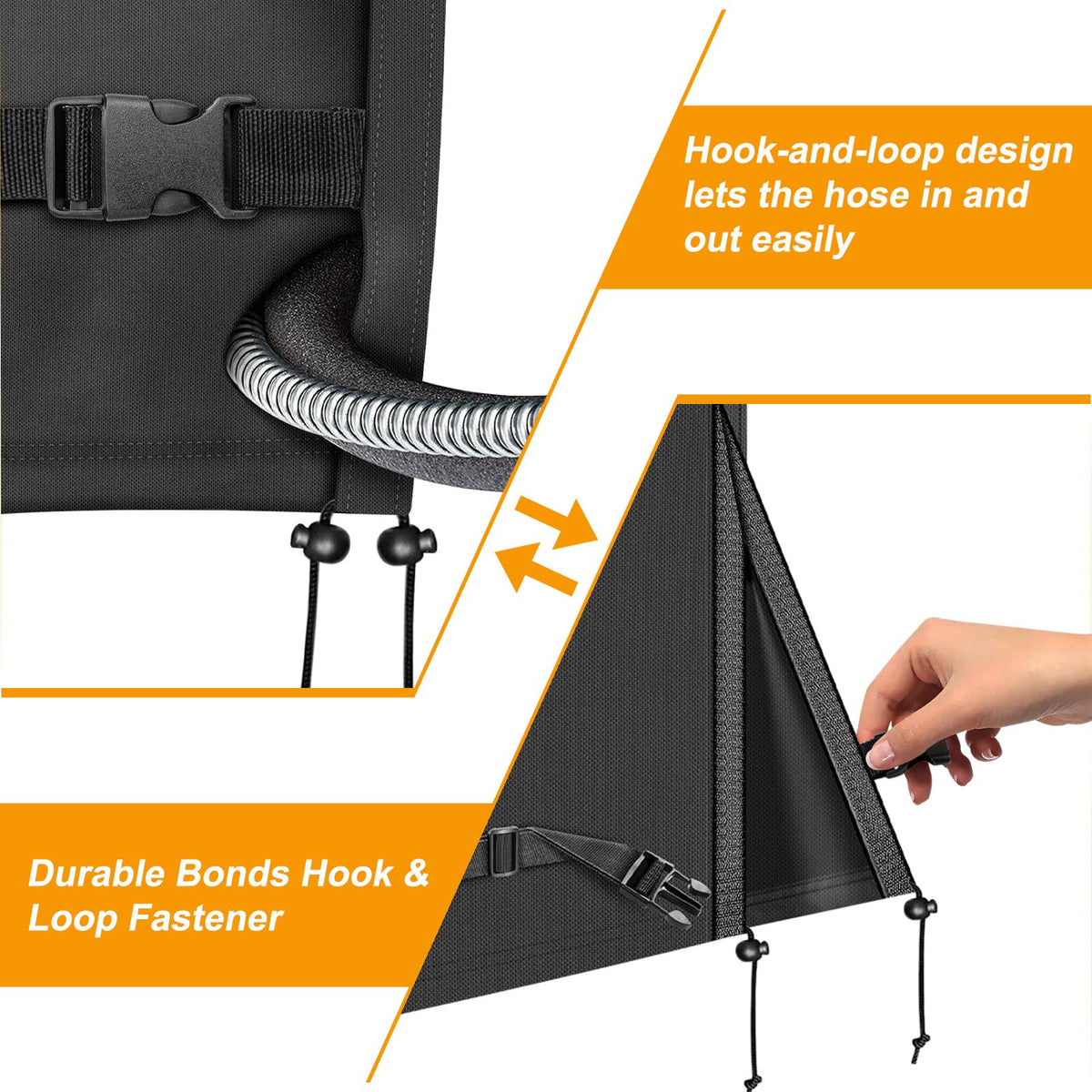 Heavy Duty Air Conditioner Cover for Outside Units, Windproof, Anti-UV, Tear & Fade Resistant AC Cover for Winter (30" W x 30" D x 32" H)