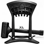 Kindling Splitter for Wood,Manual Log Splitter with 3Lbs Rubber Hammer,One-Piece Molding Cast Iron Wood Splitter,Firewood Splitter Tool（Extra Large