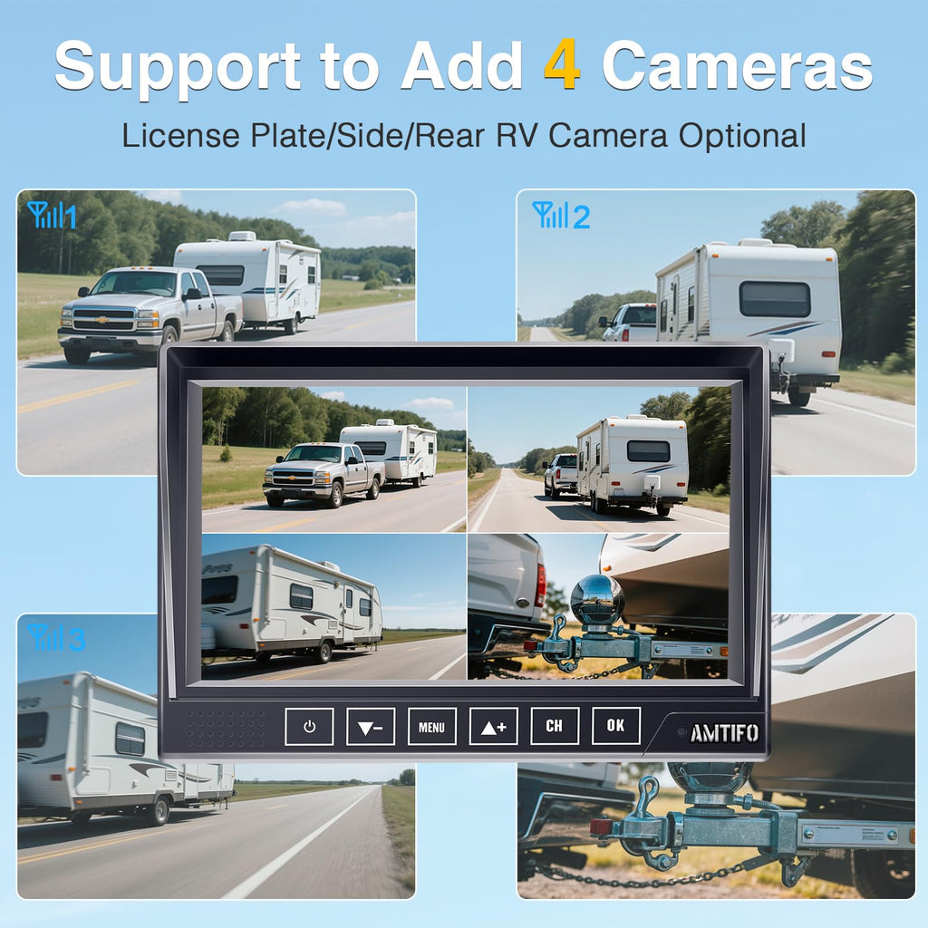 HD 1080P RV Backup Camera Wireless - Easy Install for Furrion Pre-Wired RVs