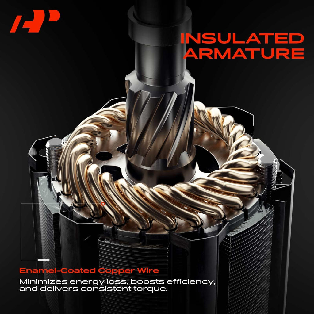 A-Premium Starter Motor, 12V 1.4KW 12 Teeth Clockwise