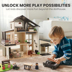 Tiny Land Wooden Dollhouse Garage Set Expansion Furniture & Accessories