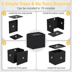 Greesum Outdoor Storage Box 31 Gallon Storage Box with Lid for Patio Furniture, Garden Tools, Pool Supplies, Waterproof and UV Resistant, Lockable