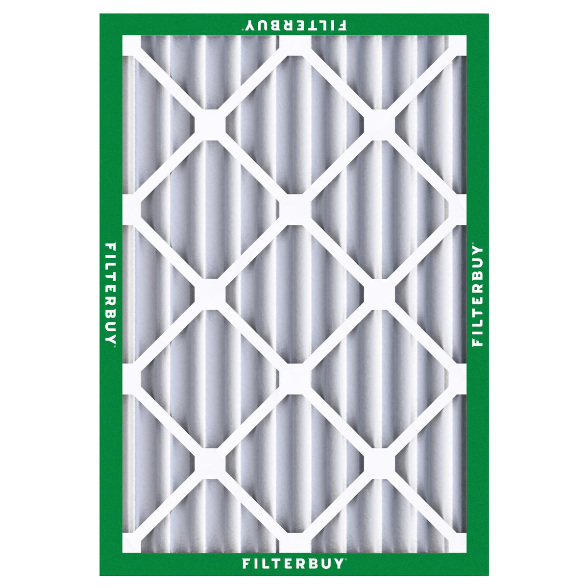 Filterbuy 20x25x4 Air Filter MERV 8 Dust & Allergy Defense (2-Pack)