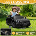 UBesGoo 12V Licensed Mercedes-Benz Electric Ride On Cars Toys for Kids, Power Wheels with Parent Remote Control, Black