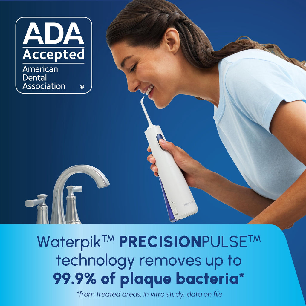 Waterpik Cordless 1200 Water Flosser with 2 Settings, 2 Tips, ADA Accepted