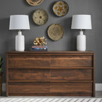 Better Homes and Gardens Montclair 6-Drawer Dresser, Vintage Walnut Finish