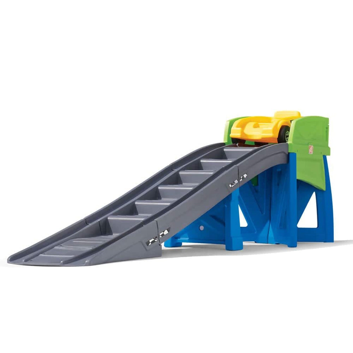 Step2 Roller Coaster Ride-On Toy With Climbing Stairs, Multi-Colored, Ages 3+ - Extreme Coaster