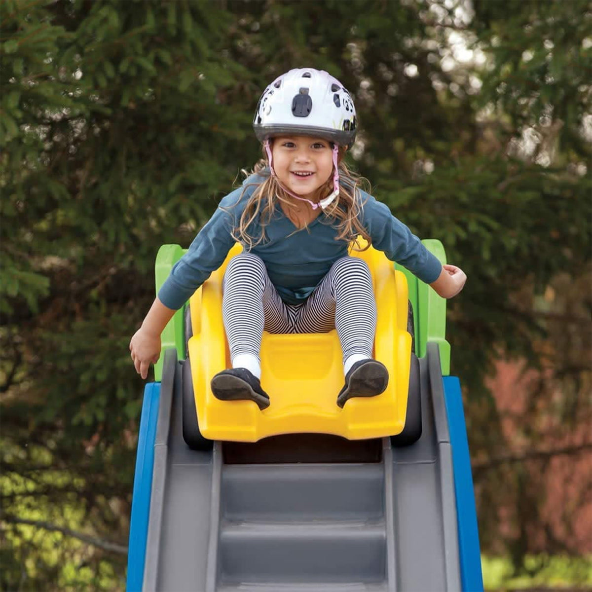 Step2 Roller Coaster Ride-On Toy With Climbing Stairs, Multi-Colored, Ages 3+ - Extreme Coaster