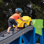 Step2 Roller Coaster Ride-On Toy With Climbing Stairs, Multi-Colored, Ages 3+ - Extreme Coaster