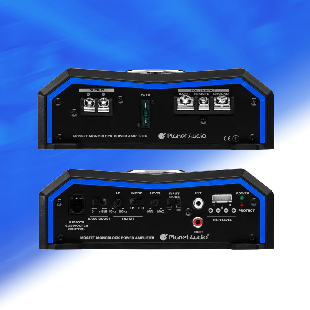 Planet Audio PL1500.1M 1500 Output MOSFET Class A/B Monoblock Car Amplifier