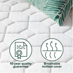 Zinus Core Comfort 6" Full Mattress, Innerspring Mattress in a Box