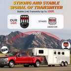 West Bay Magnetic Wireless Trailer Lights, 2 Pack Tow Light with Reflectors, Rechargeable Adjustable Tail Light Kit for Trucks, Boats, RVs, Campers