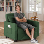 3-in-1 Convertible Pullout Sleeper Chair Bed - 75in x 26in x 17in