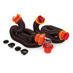 Camco RhinoFLEX 20ft RV Sewer Hose Kit - 23 Mils of Polyolefin, Black (39744)