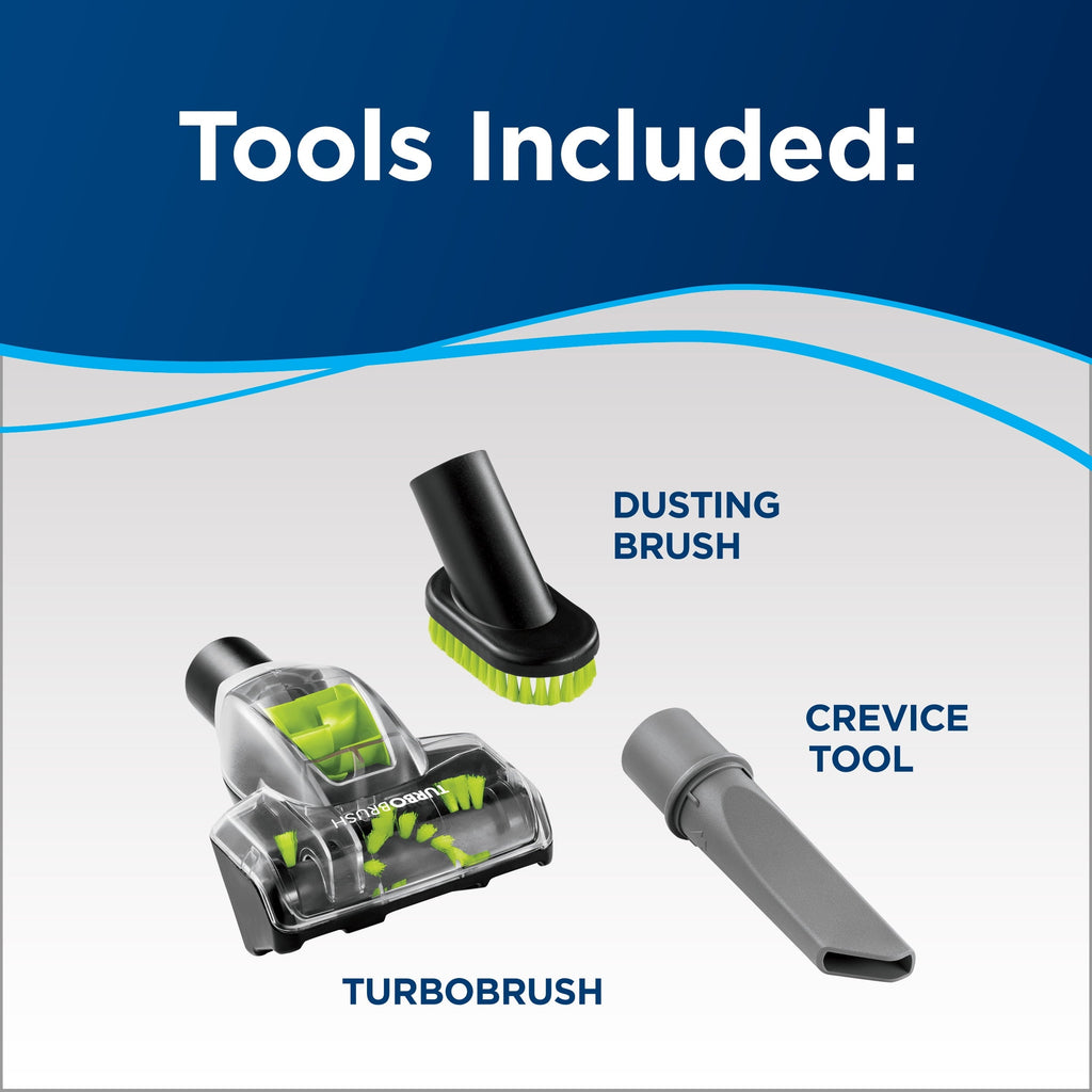 BISSELL PowerForce Compact Turbo, Bagless, Upright Vacuum, Powerful Suction, East Empty Dirt Tank, Lightweight, High Reach Wand, 2690, Green & Black
