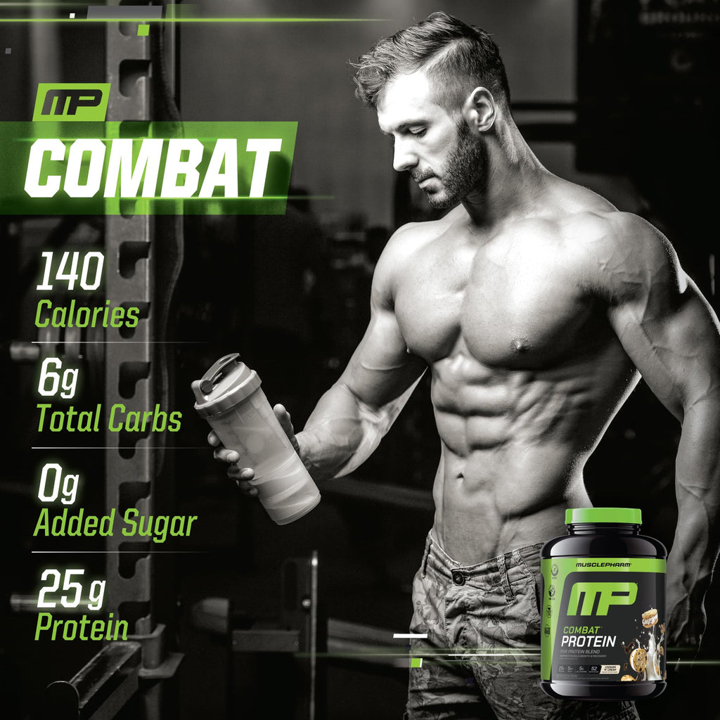 Muscle Pharm Combat Protein Powder | Cookies N Cream - 4.2 lb