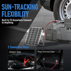 20W 12V Solar Panel Battery Charger Trickle Maintainer Kit