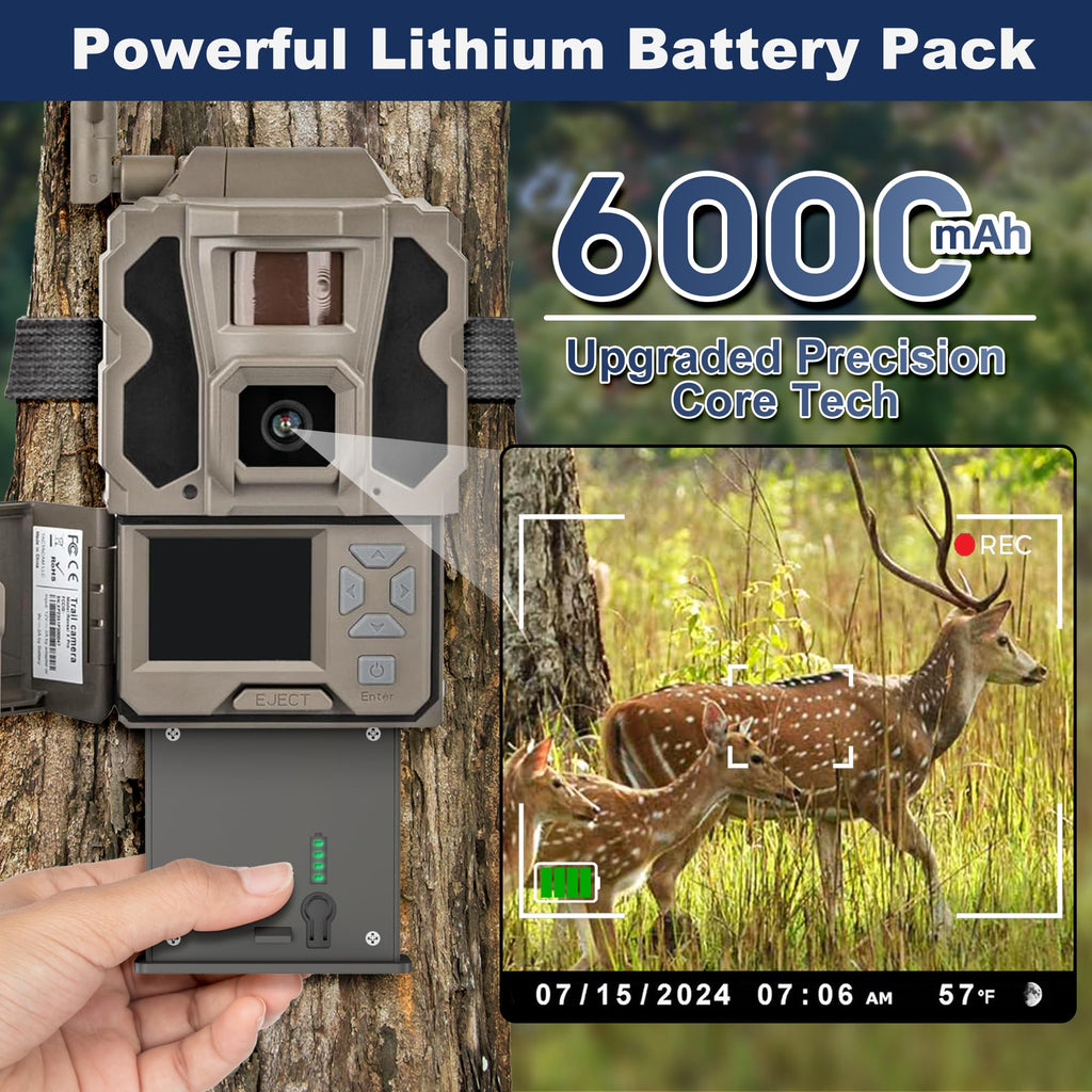 2-Pack 6000mAh Rechargeable Reveal Lipo Lithium Batteries Pack