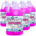 Premium Blend RV Antifreeze for Winterizing – Marine Antifreeze -60°F Freezing Point Protection, 4 Gallon (4-Pack) – Pink Winterizing Fluid for Boats