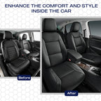 Skechers Memory Foam Seat Covers, Air Cool Mesh Thick Car Seat Covers, Car Seat Covers Front Seats Airbag Compatible, Universal Automotive Comfort