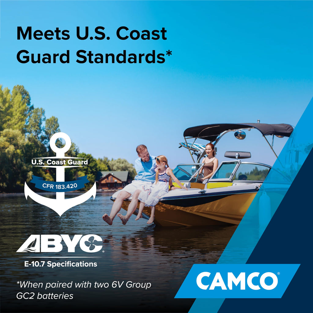 Camco Double Battery Box - Safely Store RV (& More) Batteries - USA Made