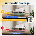 VIVOHOME 100V-240V 80 GPH HVAC Condensate Pump with Automatic Safety Alarm