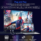 2026 Upgraded Wireless HDMI Transmitter and Receiver, 165FT/50M 4K Decode 1080P Output, Plug & Play Portable 2.4G/5G Wireless HDMI Extender Kit for