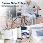 M73 Drop Arm Bedside Commodes for Seniors, Potty Chair for Adults