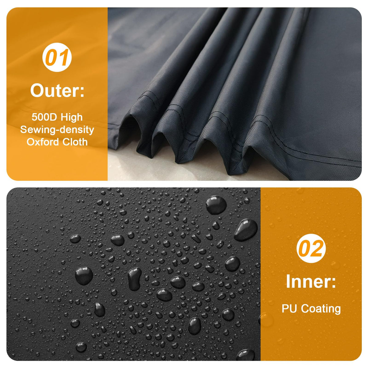 Heavy Duty Air Conditioner Cover for Outside Units, Windproof, Anti-UV, Tear & Fade Resistant AC Cover for Winter (30" W x 30" D x 32" H)