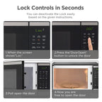 BLACK+DECKER 0.9 Cu Ft Microwave Oven Countertop , 6 Auto Menus, 10 Power Levels, Digital Panel, 900W