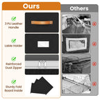Budding Joy 80L 2 Pack Adjustable Under Bed Storage with Wheels