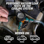 OEMTOOLS Coolant Vacuum Refill Kit, Coolant Pressure Tester Kit, 5 Adapter